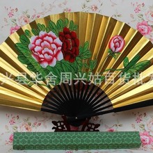 戏曲扇子 贵妃醉酒 牡丹 金扇 越剧 京剧舞台道具 批发