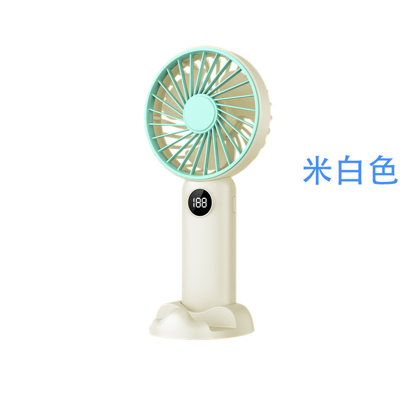 超長バッテリー寿命サイレントハンドヘルド小型ファンデスクトップ USB 小型ファンポータブルロゴ折りたたみ首吊りファンギフト|undefined