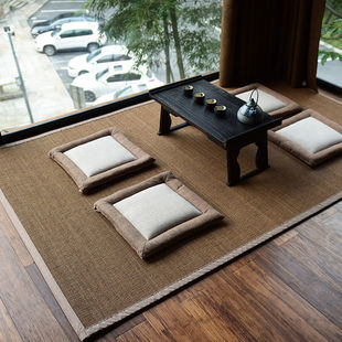 Japanese-Style Bamboo Woven Living Room and Bedroom Carpet, Nailed Bay Window Mat, Window Sill Tatami Floor Mat, Nailed