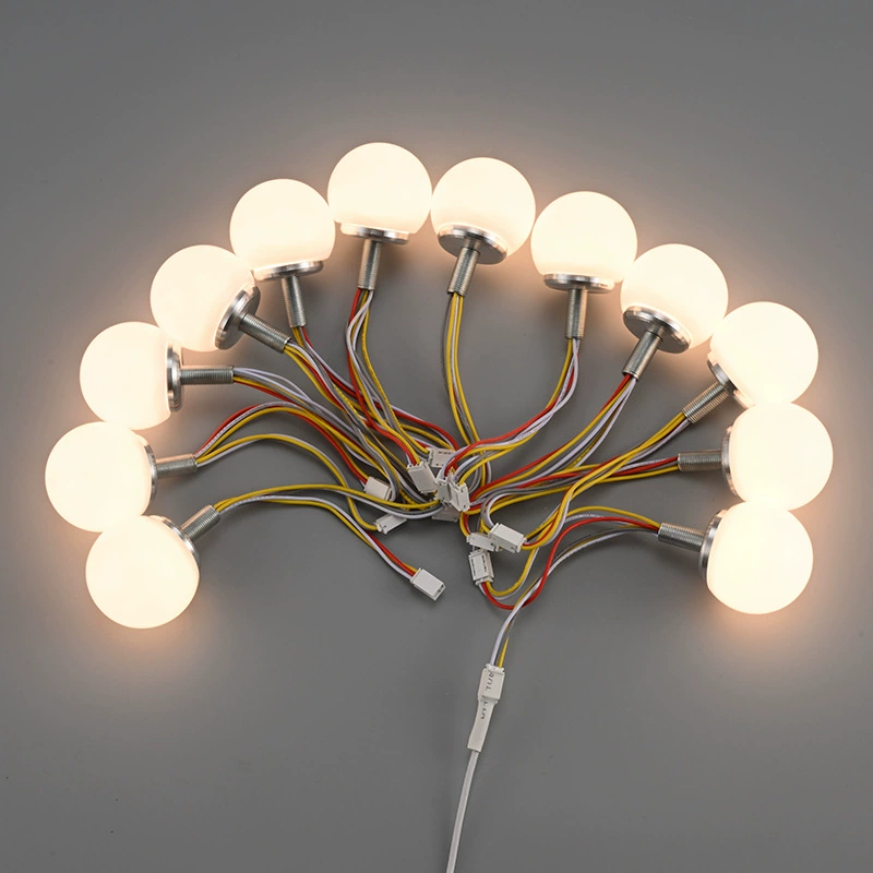 Lampshade, mirror, LED fill light, bulb, three colors
