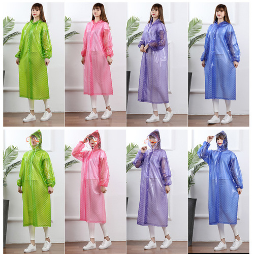 IYR7 Adult Separate Set Waterproof Motorcycle Raincoat and Pants for Men and Women Outdoor Rain Gear Transparent Fashion Rain Suit