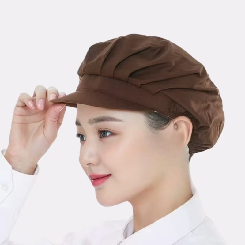 Sombrero de taller de alimentos respirable a prueba de humo de aceite sombrero de cocina sombrero de cocinera sombrero de cocinera sombrero de trabajo