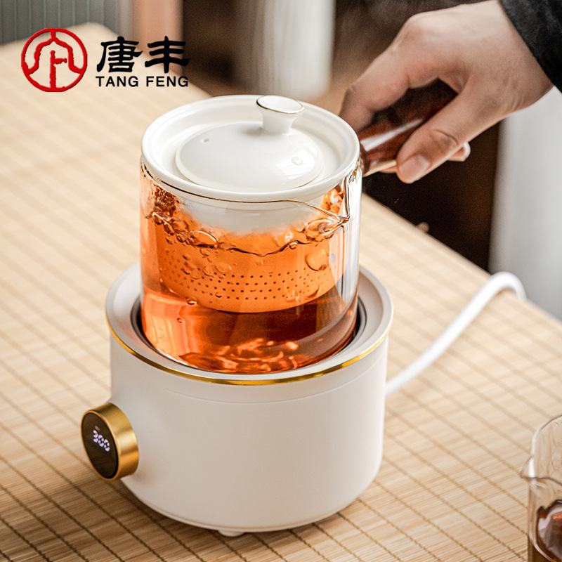电陶炉煮茶器家用玻璃烧茶壶侧把小型迷你耐高温电热煮茶专用