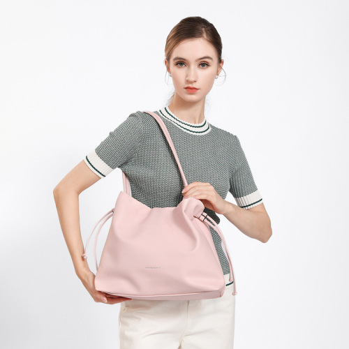 Small Square Han-style Vintage Niche High-end Chic Fairy Drawstring Handbag Fashion Versatile Simple Women's Bag