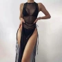 新款欧美纯色比基尼泳衣