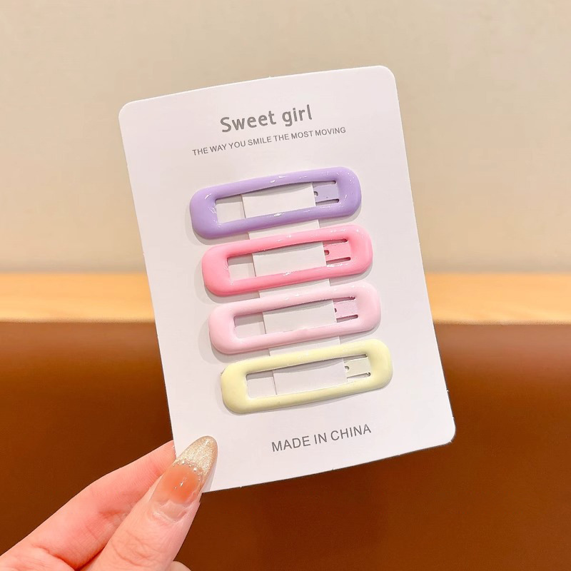 Color caramelo, simple y de moda, estrella del amor, pinza para el cabello dulce, personalidad de niña, pinza lateral, pinza para el cabello rota, accesorios para el cabello para niños