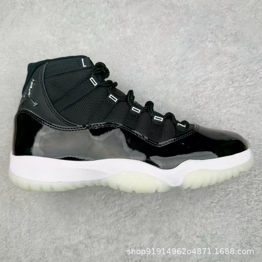 1: 1 original en el extranjero Jordan AJ11 verdadero cojín de carbono con amortiguación inferior 48.5 zapatillas de baloncesto masculinas y femeninas image 21