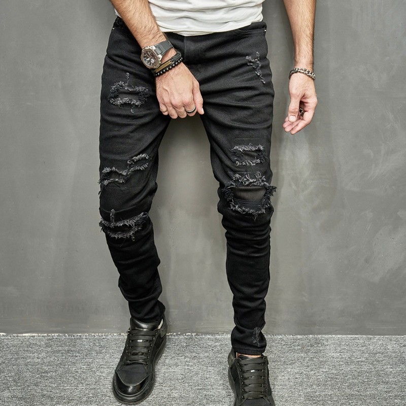 Slim Denim Men's Trousers Image 6