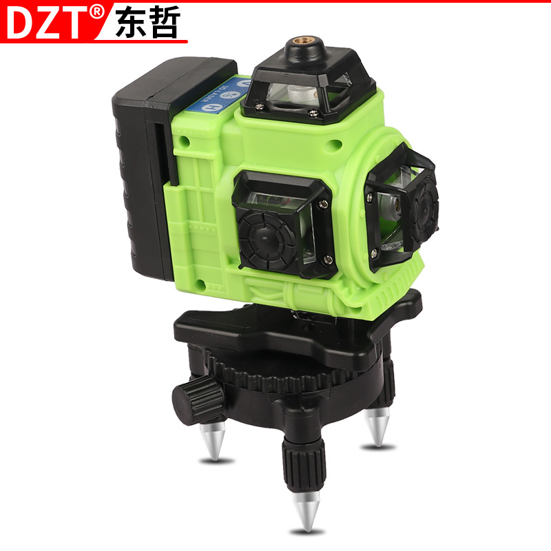 厂家供应绿光12线16线贴墙水平仪绿光墙地两用打线水平仪自动