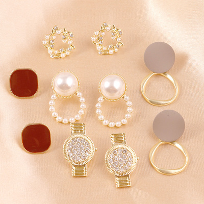 s925銀針感滴油珍珠耳環女百搭超仙耳墜ins潮流網紅耳飾批發