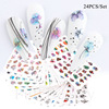 Nail stickers, brand summer fake nails, line set for nails, suitable for import, new collection