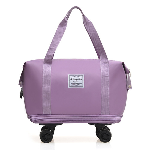 Luggage Bag for Men and Women, Large Capacity Expandable Travel Bag, Shopping Luggage Bag with Storage, Swivel Wheels, Business Trip and Airline, Foldable