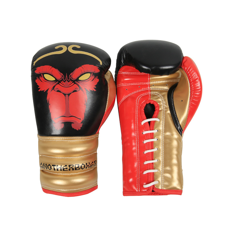 Nuevos guantes de boxeo Guantes de boxeo Sanda para adultos en casa Guantes de boxeo de boxeo de lucha de Muay Thai Entrenamiento de sacos de arena Guantes de boxeo para hombres y mujeres transfronterizos