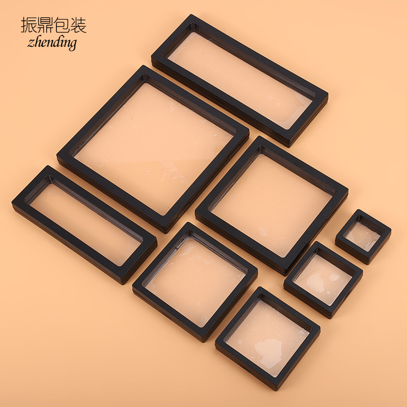 穿戴甲收纳戒指耳环珠宝首饰标本展示盒PE膜悬浮手链饰品盒子批发