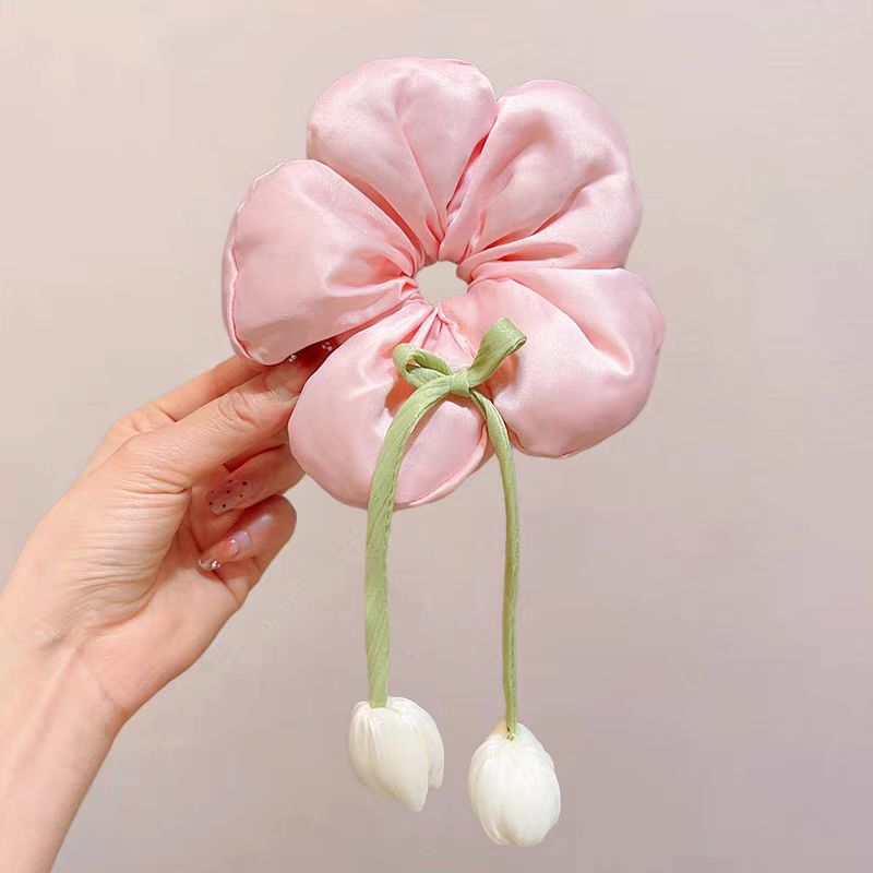 Mickey culo, lunares, flores, círculos para el cabello del intestino grueso, linda cabeza de bola, cabello de placa de dibujos animados, tocado de sentido avanzado, cuerda para la cabeza de felpa