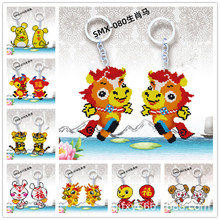 2021新款十字绣挂件满珠绣钥匙扣彩色印花绣布DIY串珠透明米珠绣