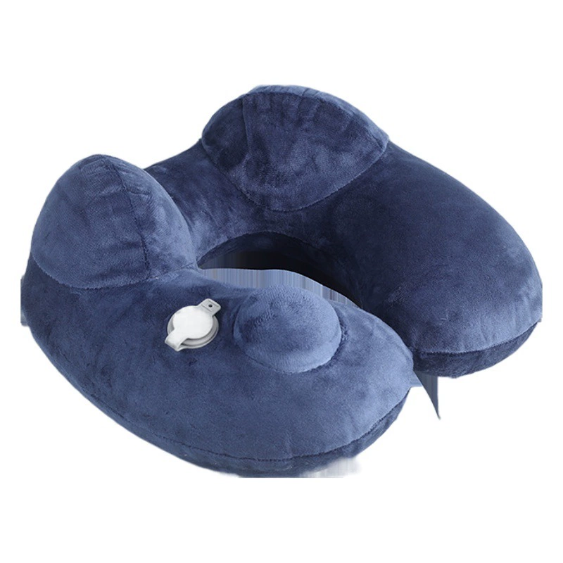 Подушка для шеи U-образной формы, прямые поставки с завода, надувная портативная подушка для путешествий, подушка для шеи для командировок, подушка для шеи для длительных поездок.