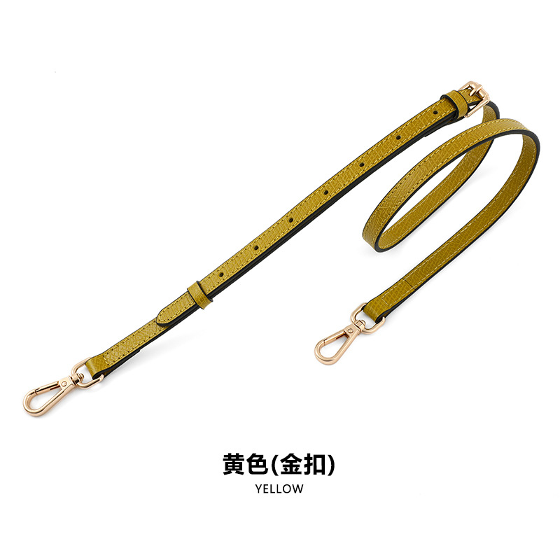 A- 48 first layer leather 1.2cm adjustable yellow gold buckle