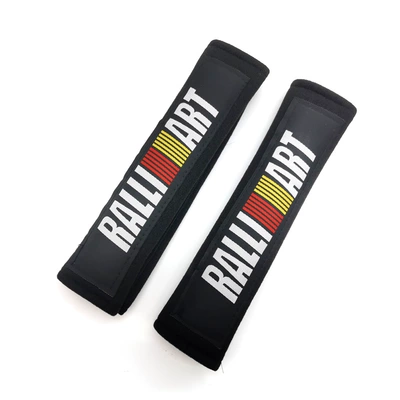 Black car seat belt — Seat belt shoulder pad - ralliart-b-model