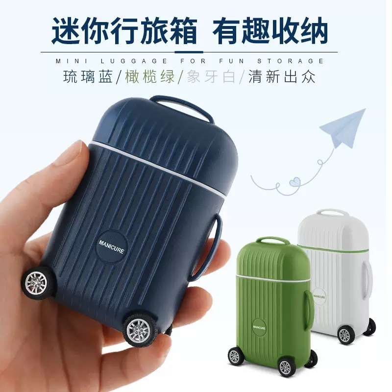 批发便携迷你行旅箱指甲刀8件套装指甲剪指甲钳修甲工具美甲全套|undefined