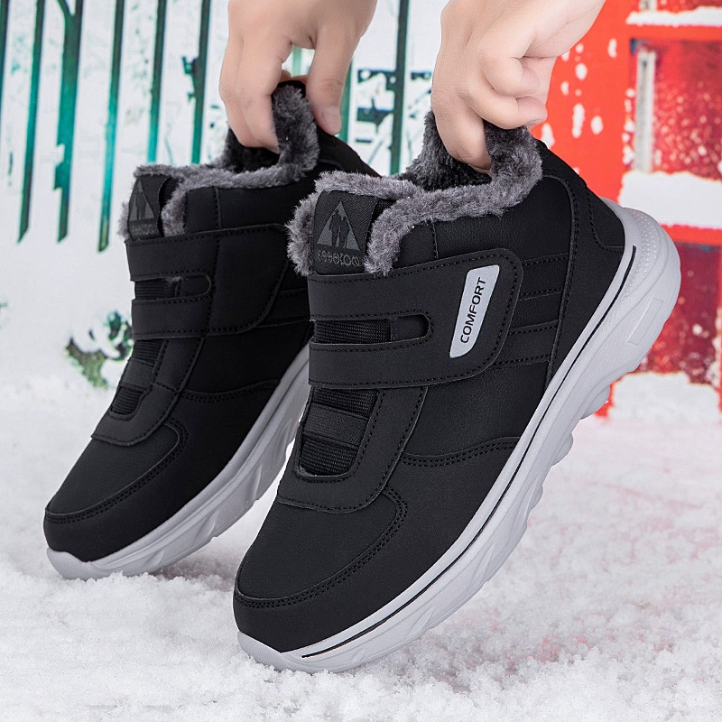 Keep warm winter non-slip walking shoes, soft sole