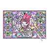 Kuromi glass series Melody soft rubber meal cushion big -eyed frog cartoon student dining tableware cushion Gemini