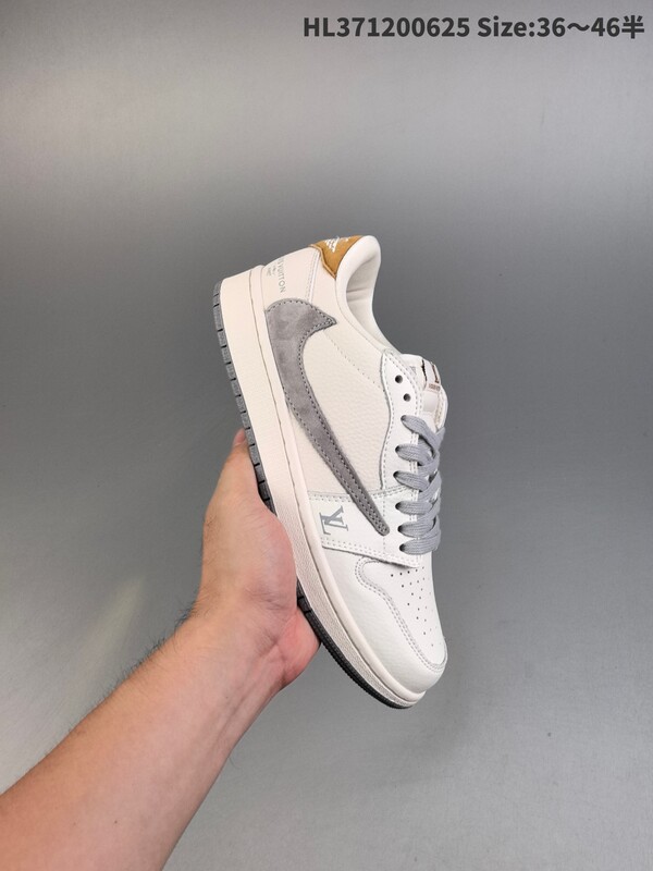 New Travis Reverse Mochats Aj1 Joe 1 Lightning Joint Barb Low-Top Cultural Basketball Shoes