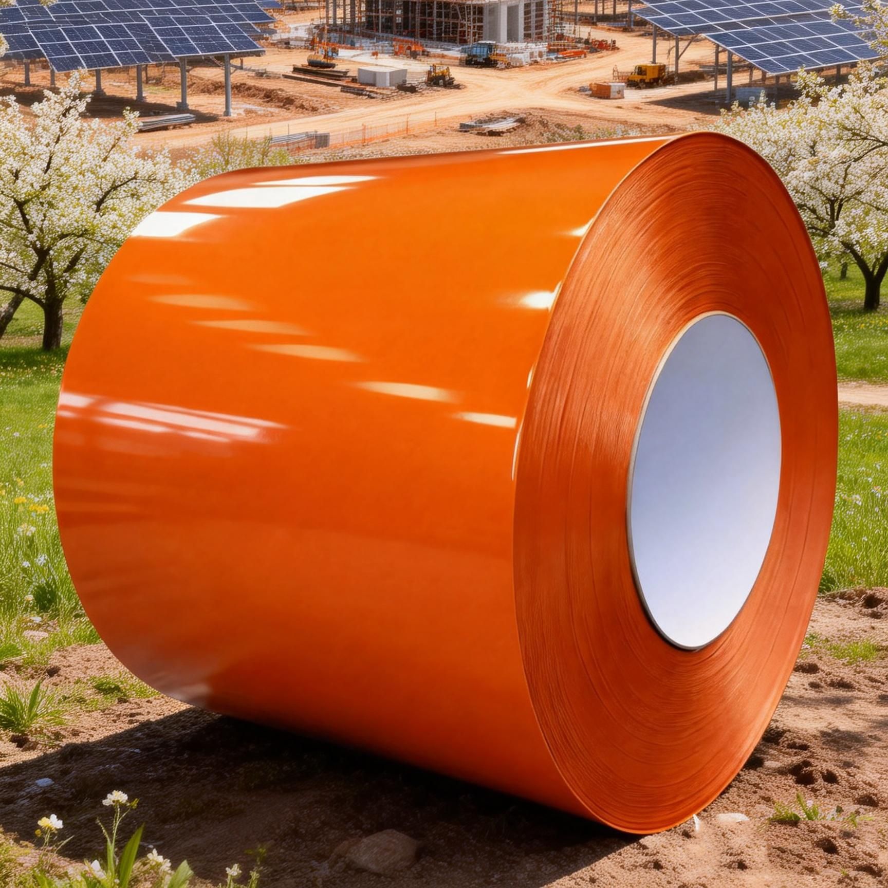 供应TDC51D+Z PE聚酯HDP高耐候SMP硅改PVDF氟碳彩涂宝钢亮橙色