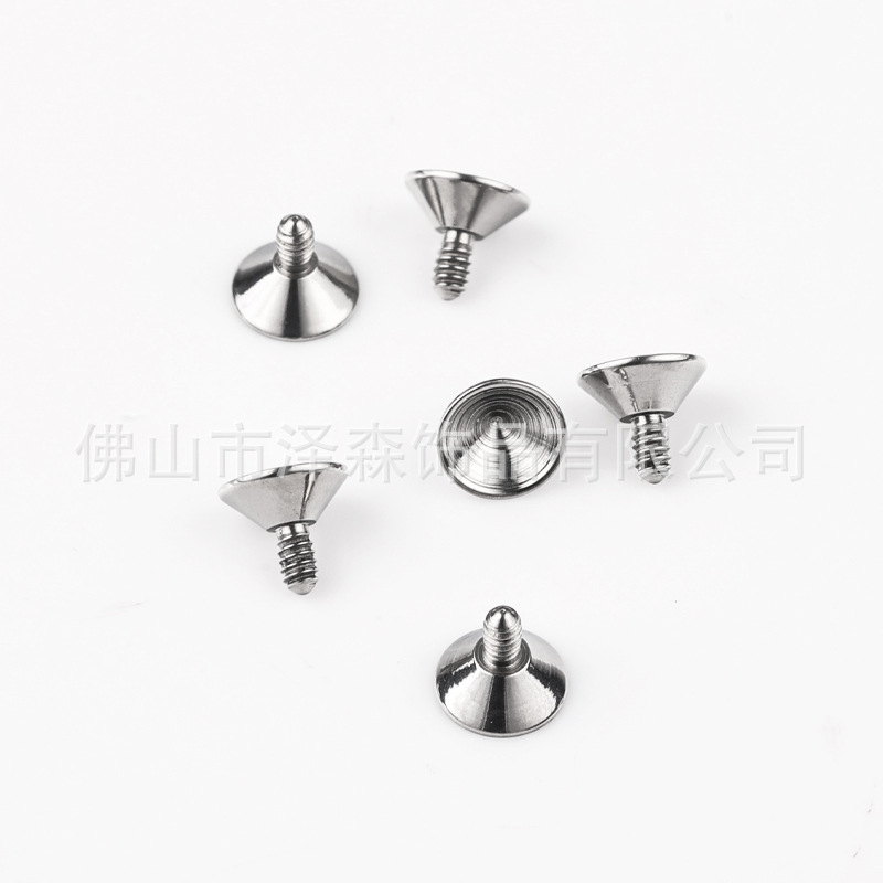 Zesen F136 Titanium Alloy Funnel Holder Drill Cup DIY Jewelry Earrings Accessories Tapered Empty Embryo Lip Nail Tip Bottom Diamond detail image 8