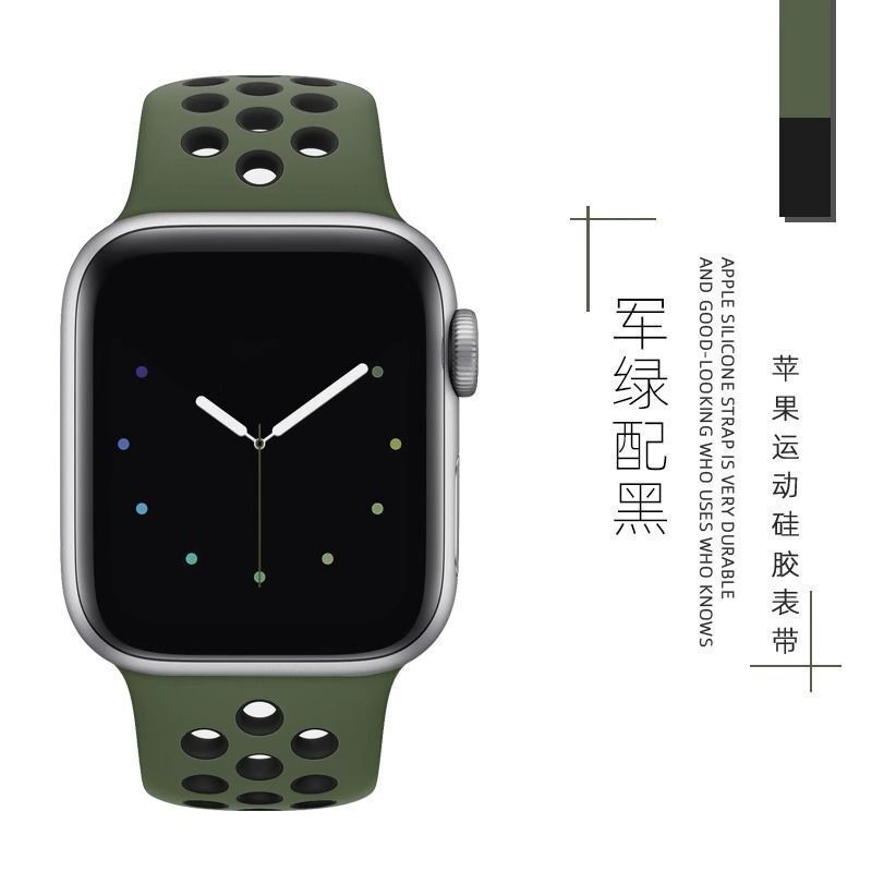 羽博はiwatch9バンド通気S8運動通気シリカゲルultra 2穴穴タイプ2色7/6/5/4を適用している|undefined