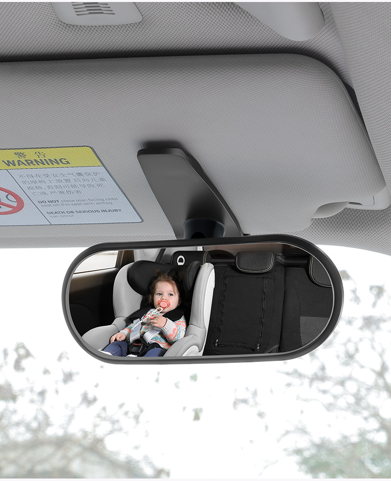 Baby Rearview Mirror Reverse 360 in the Car ° Sun Visor Fixed Car Seat Rear Baby Viewing Mirror