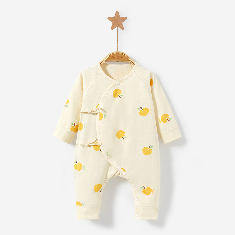 Bebé recién nacido Ropa de primavera, otoño e invierno temprano nacido puro algodón de fondo caliente hombres y mujeres monje mameluco traje bebé mono