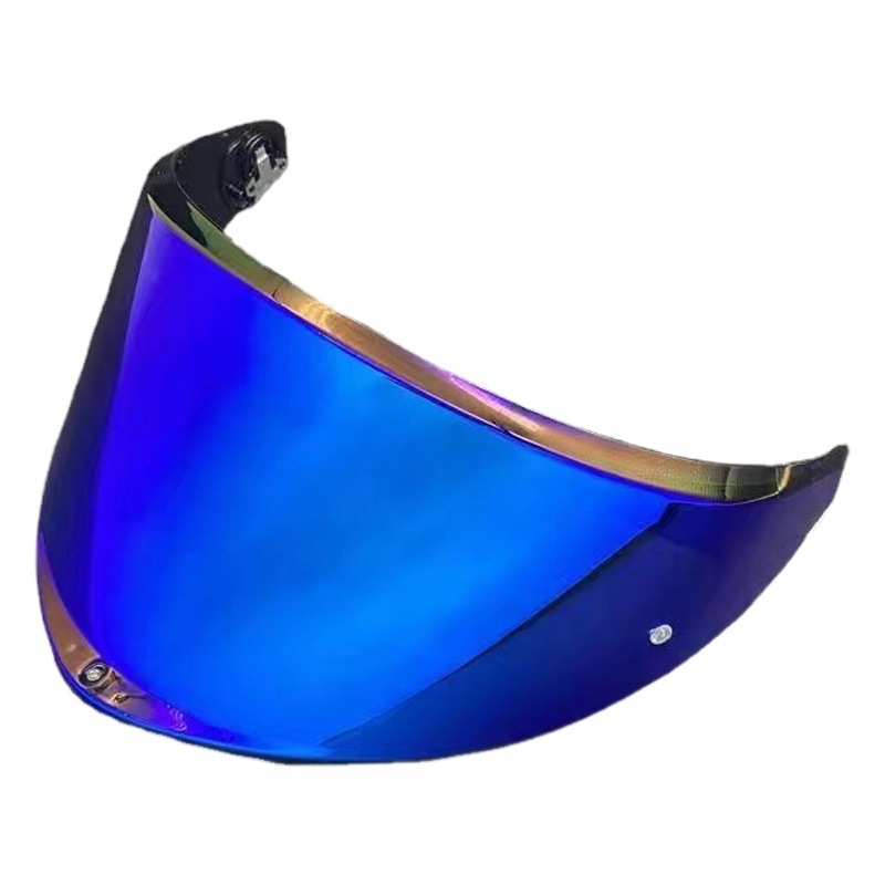 オートバイヘルメットレンズ K6K6S対応 高精細電気メッキ加工 ワンピースデザイン 輸出向け 保護機能付き 変色レンズ ライダー用