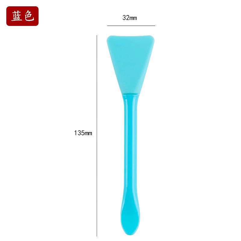 Cepillo de mascarilla de silicona Cuchara para raspar la película de congelación Cepillo de película de arcilla suave de doble cabezal Cepillo de limpieza de belleza multifuncional para la cara