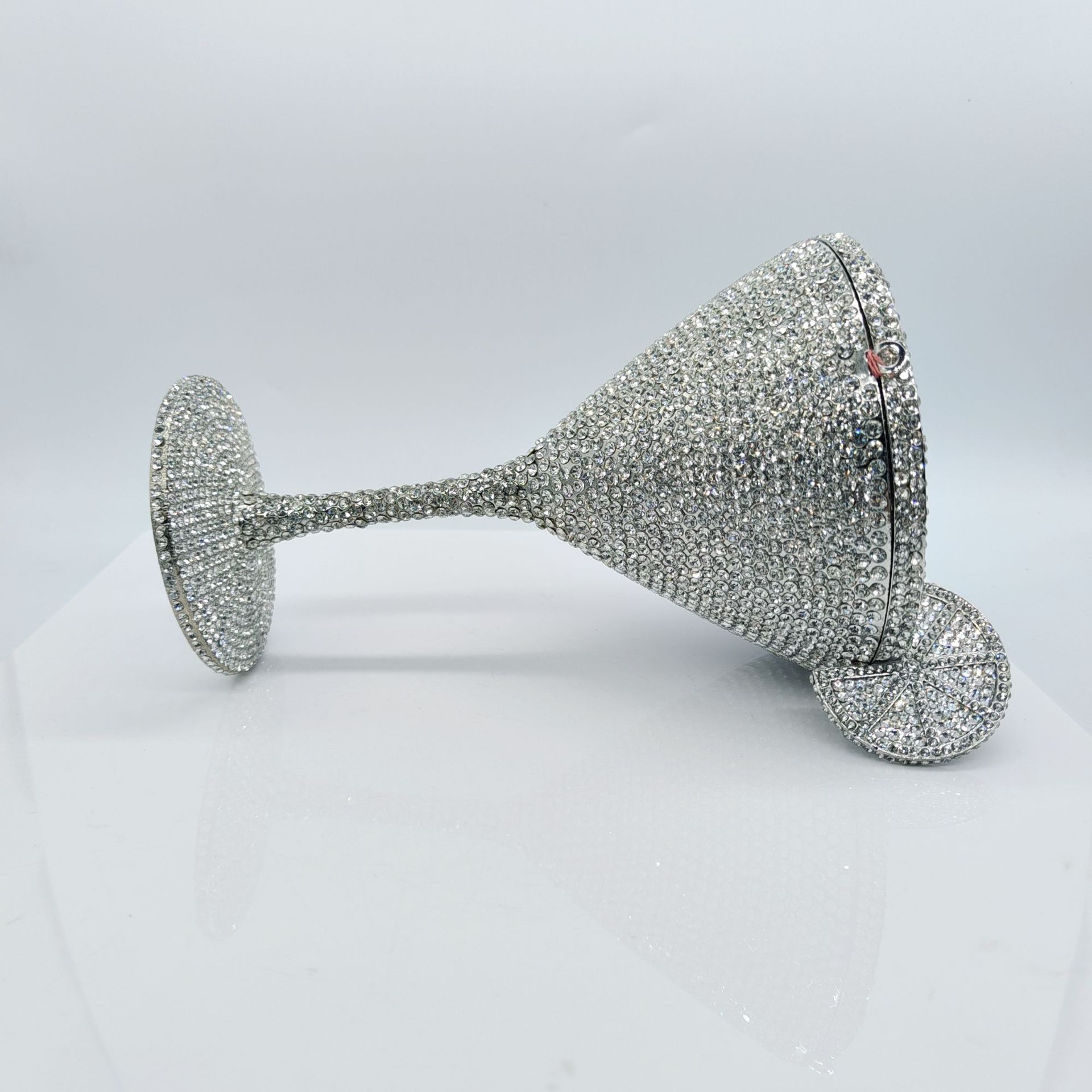 Túi clutch nữ đính đá dạ hội pha lê kim cương — Sông Danube màu xanh, Hồng hồng/phần cứng bạc, Ký ức màu hồng/phần cứng bạc, Bột giao hưởng/phần cứng vàng chi tiết 28