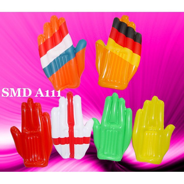 PVC拳击手套可印刷图案logo充气搏击拳套工厂充气手掌手套