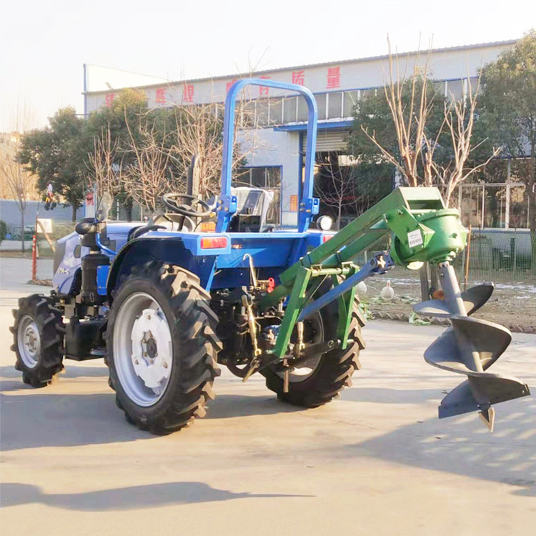出口多功能地钻机拖拉机带钻孔机 后置式植树挖坑机