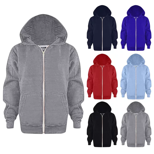 Cross-border Children's Casual Hooded Jacket Sweatshirt Zipper Cardigan Amazon New