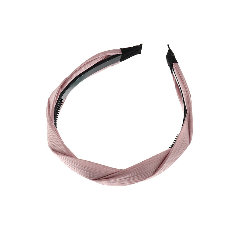 Korean Cloth Solid Color Headband display picture 9