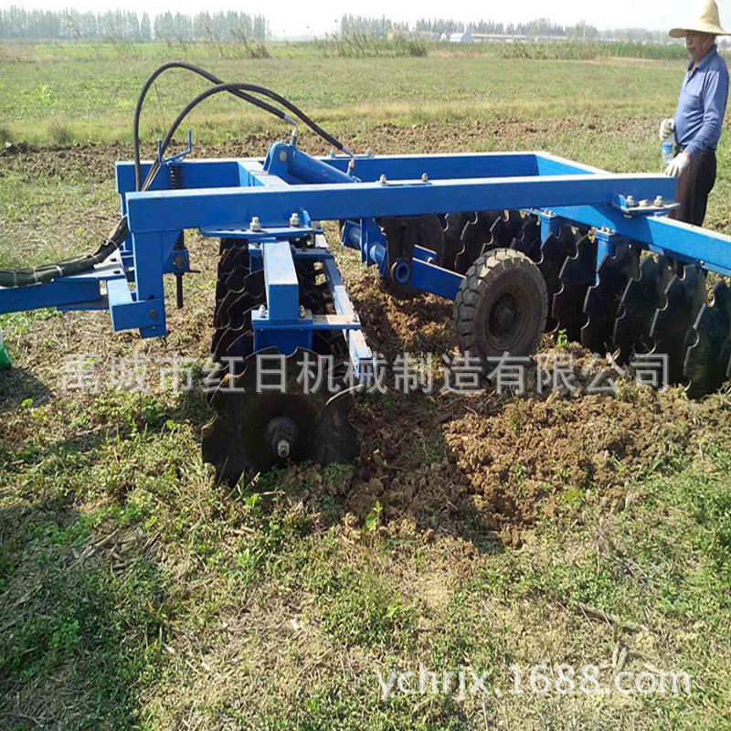 缺口耙供应28片重型圆盘耙1BZ 3.0拖拉式圆盘耙660mm液压牵引耙