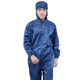 Anti-static one-piece protective clothing dust-free clothing factory workshop dust-proof clothing spray paint clothing striped Zipper food overalls
