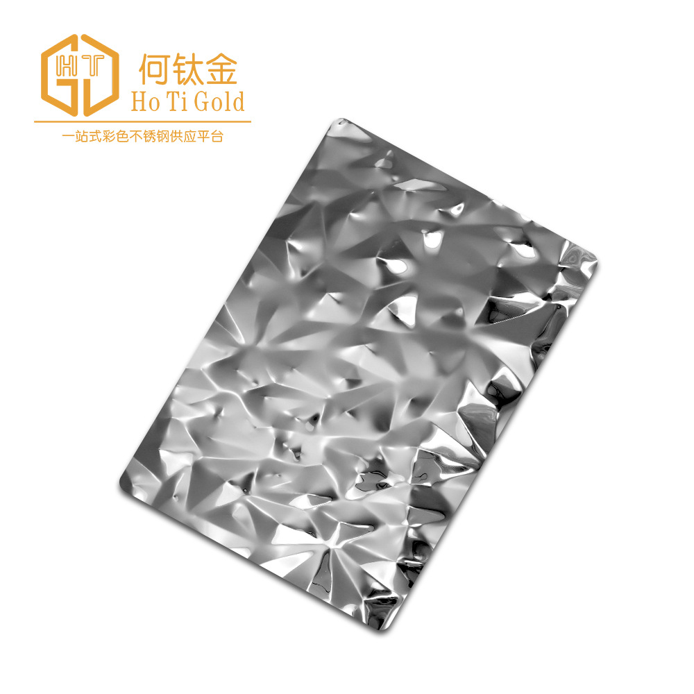 厂家直供304不锈钢板定 制加工乱石纹防滑不锈钢板电梯不锈钢彩板