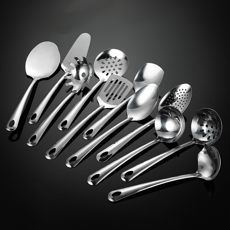 Mangos redondos de acero inoxidable pequeños utensilios de cocina con un conjunto de cuchillas