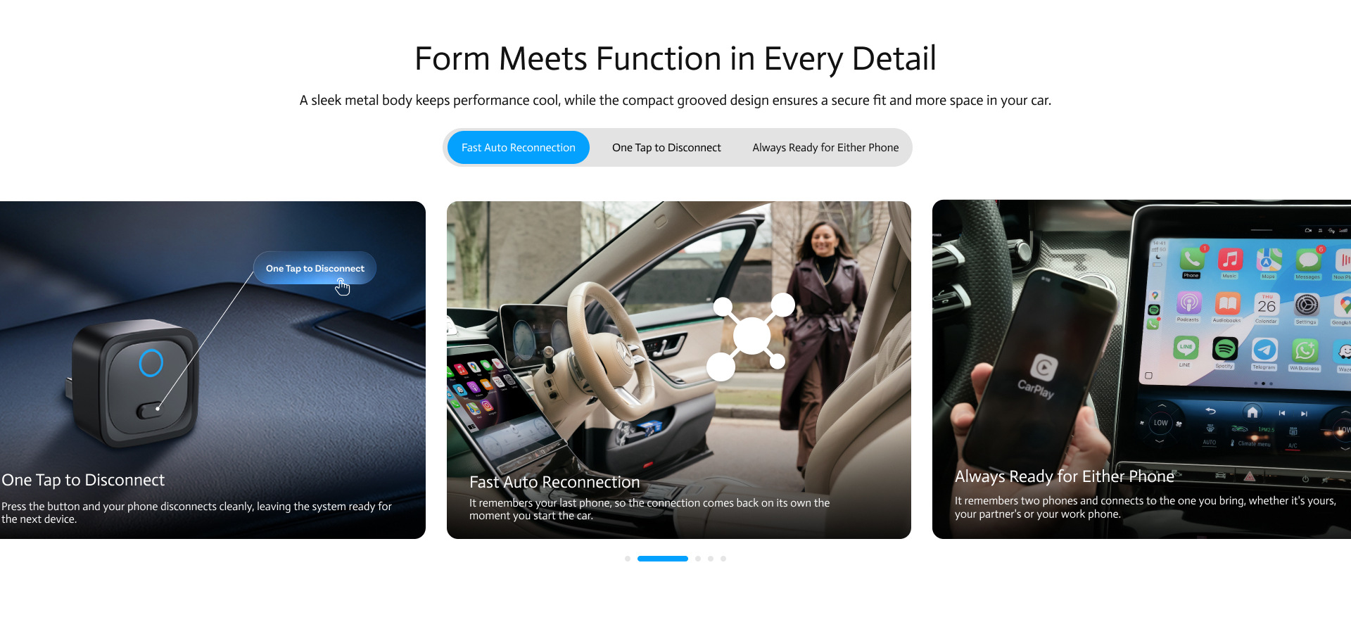 Cross-Border Wireless Carplay Module Wireless Adapter 2in1 Android Autocarplay Car Connectivity Box