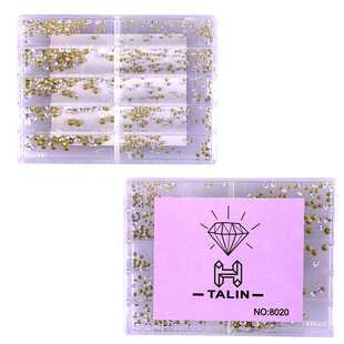 Watch Repair Accessories Boxed Gold and White Face Diamond 10 Grids Multi-Size 8020 Gold and Silver Diamond