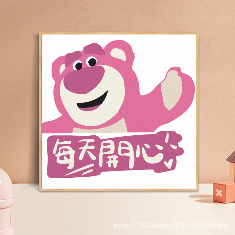 diy digital oil painting cartoon student stress relief entry hand-painted acrylic oil paint decorative painting manufacturer wholesale