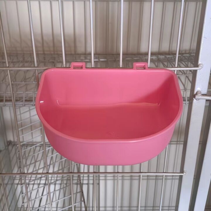 塑料宠物碗狗狗食盆悬挂式宠物碗塑料猫碗狗碗便携宠物航空箱挂碗|undefined
