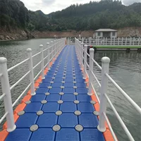 Аренда понтонного плавучего дока из высокоплотного полиэтилена (HDPE) для гонок на драконьих лодках, специальный высокоплавучий понтон, быстрое строительство, плавучая платформа для мероприятий.