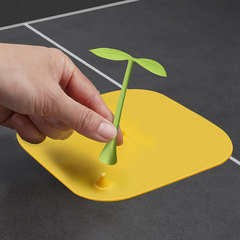 New Silica Gel Floor Drain Cover with Bean Sprout Design, Anti-Insect and Anti-Odor Drain Cover, Universal Bathroom Drain Seal