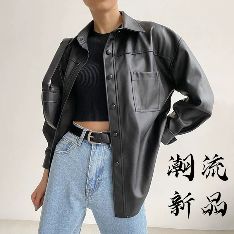 Плащ-тренч европейского стиля, осенний легкий overshirt, черный и фиолетовый, размеры S–L